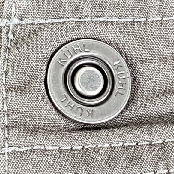 Kuhl Women’s Cargo Shorts Hiking Outdoor Size 8 Flat Front Green Cotton - Picture 6 of 10